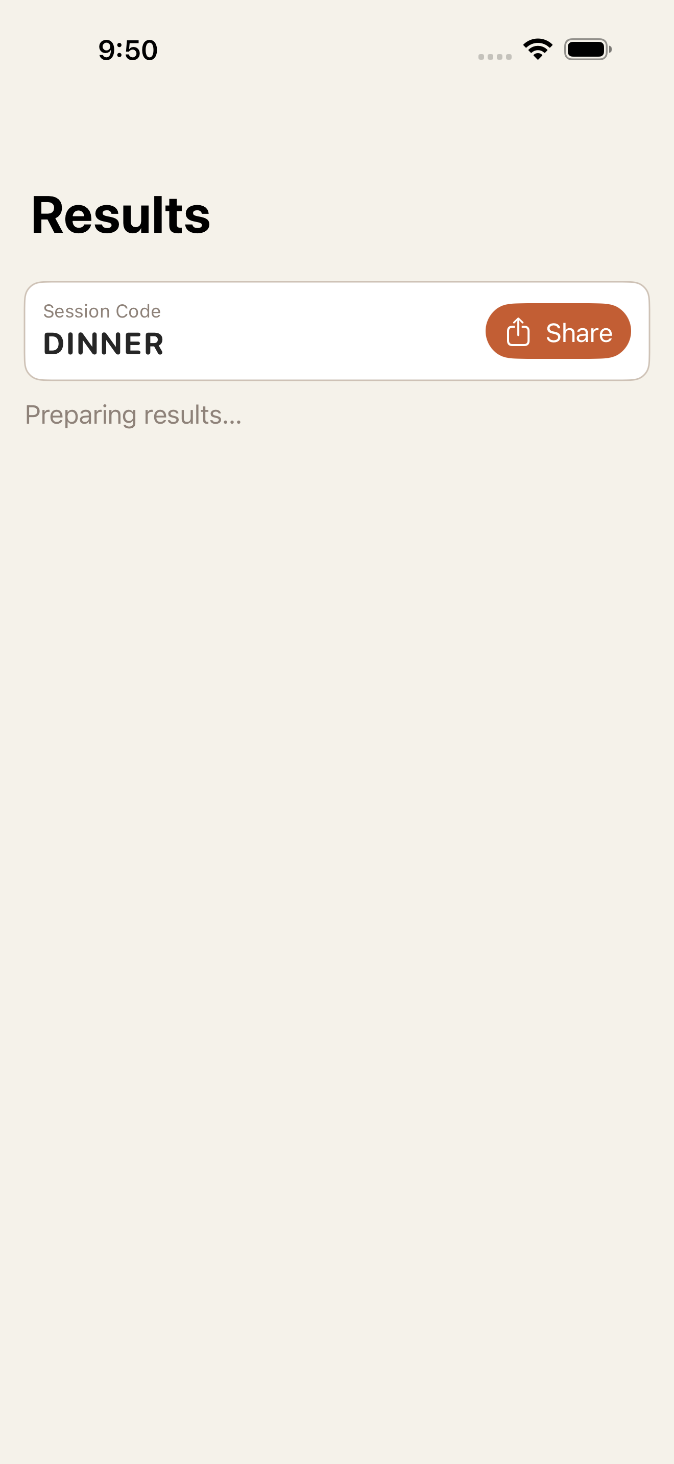 Ranked match results